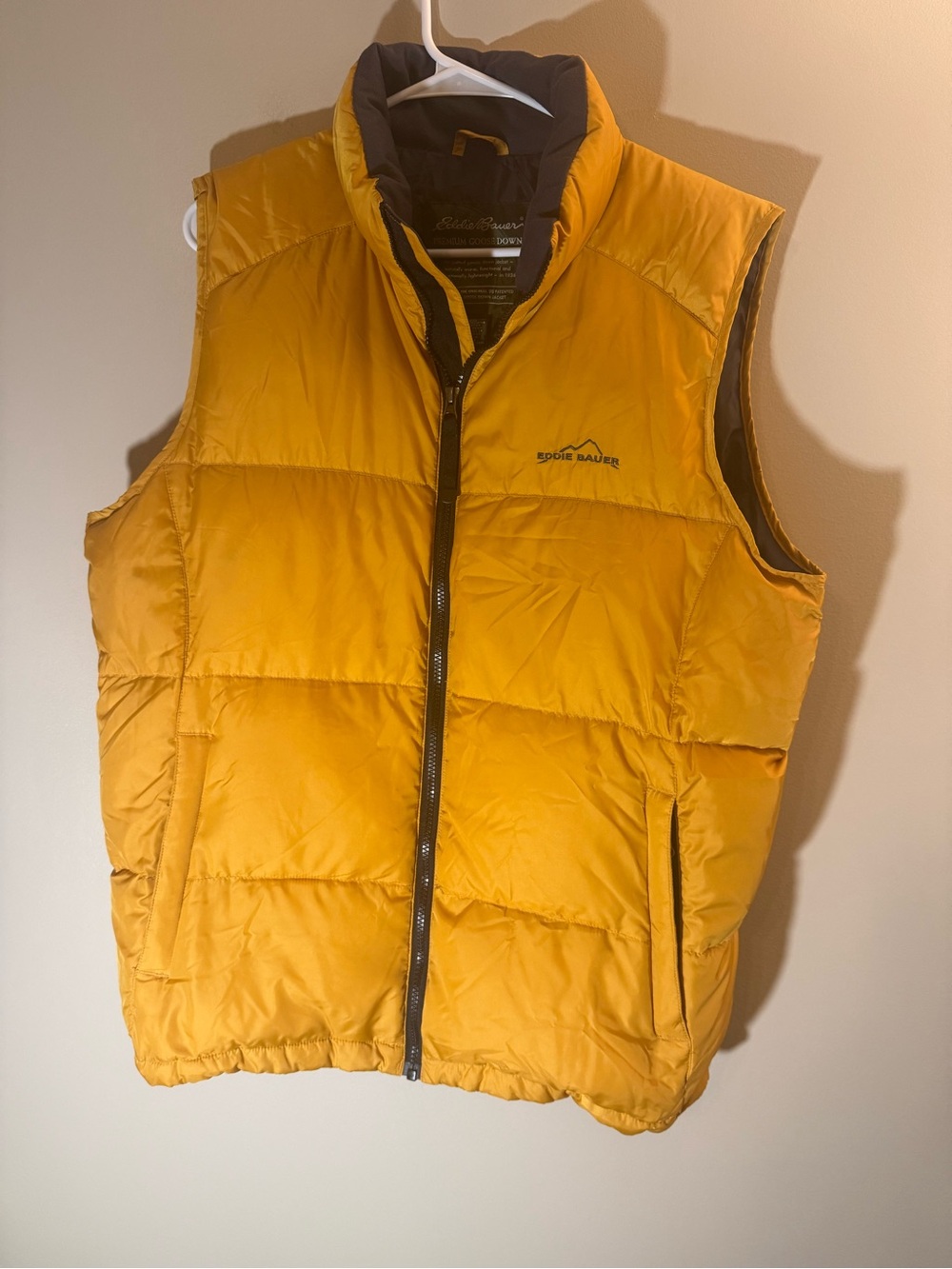 Eddie Bauer Mens Premium Goose Down Puffer Vest Medium